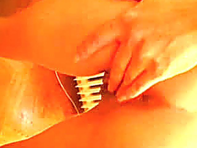 Hot chick with big tits gets fucked outside