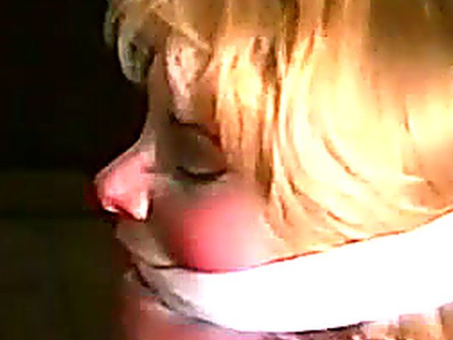 Sexy blonde gets tied up in amateur BDSM video