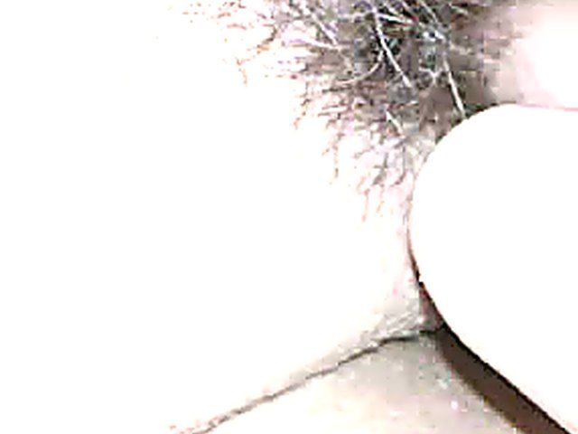 Guy plays with his shy girlfriend's hairy pussy for cam