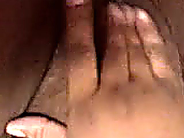 Amateur woman finger fucks her bushy meaty pussy