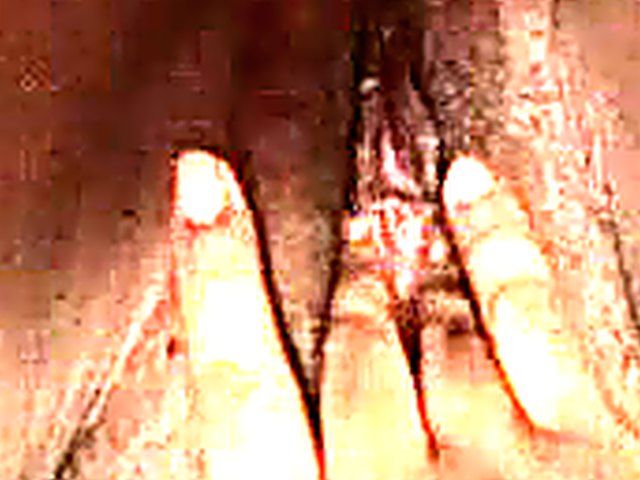 Amateur woman finger fucks her bushy meaty pussy