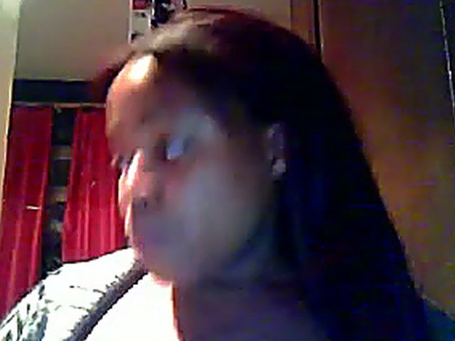 Plump ebony webcam girl with big naturals 