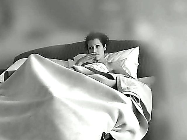 Horny housewife loves to finger her moist pussy