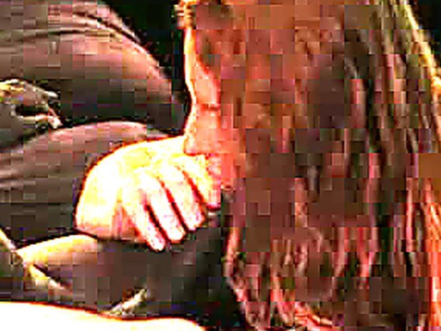 Sexy chick fucks a big black cock