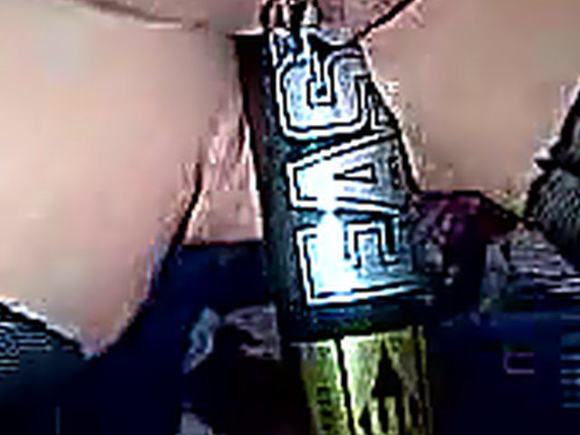 Fattie with pierced clit rides baseball bat