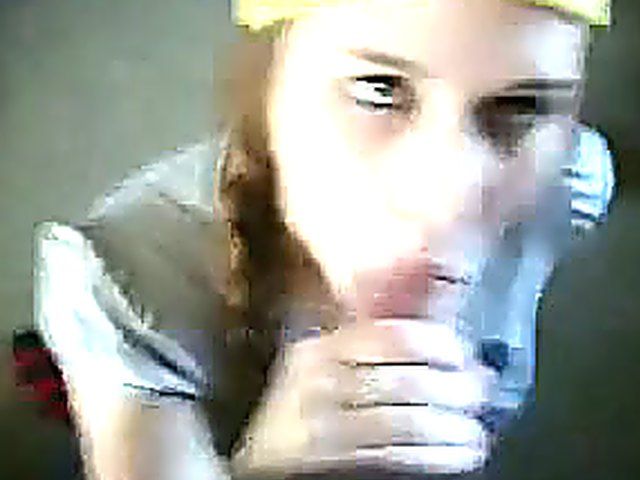 Cute chick enjoys tasting a hard cock