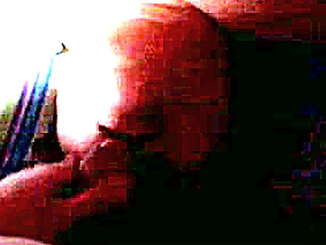 Fat wife gets a face full of cum