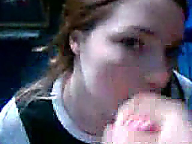 Young girlfriend gets a face full of Jizz