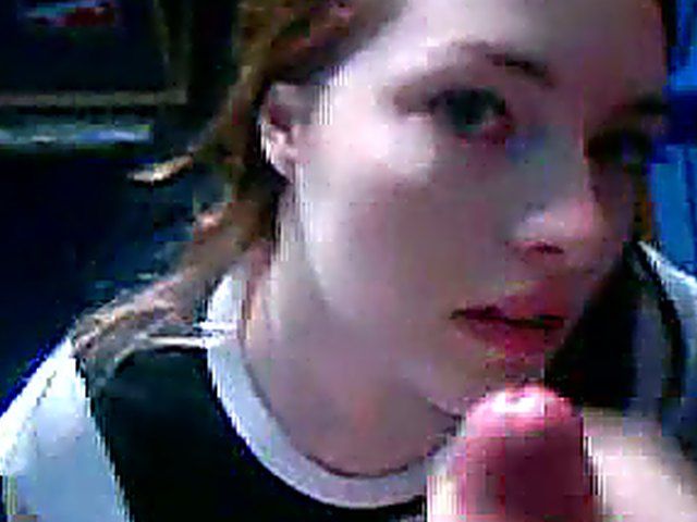 Young girlfriend gets a face full of Jizz