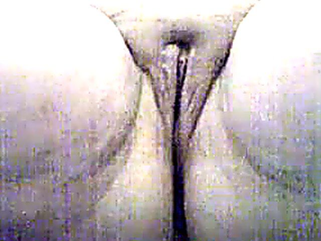 Fat lady rubs her tight wet pussy lips