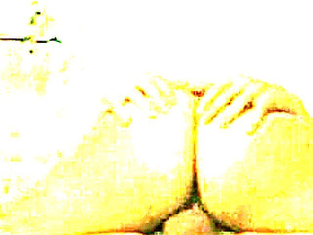 French chick with tanlines rides a hard cock