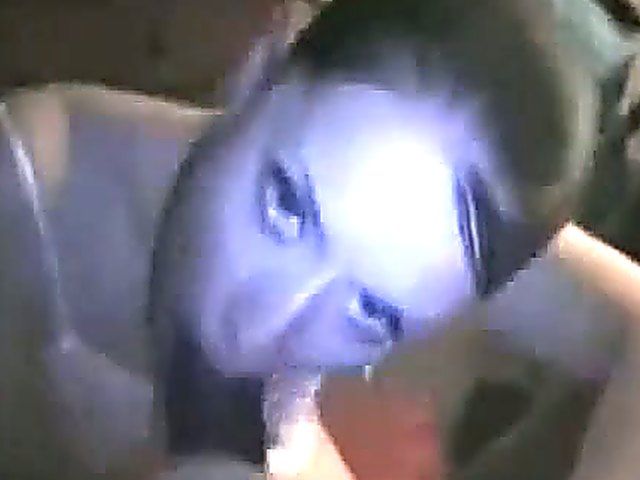 Young brunette sucks cock, and tastes fresh cum