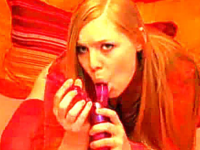 Horny woman stretches her ass hole with toys
