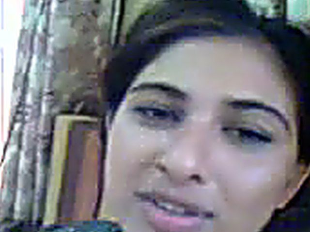 Pretty Pakistani wife kisses her handsome husband