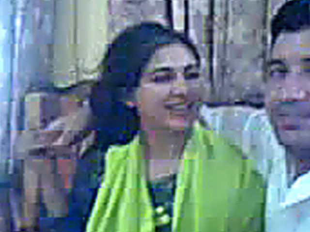 Pretty Pakistani wife kisses her handsome husband