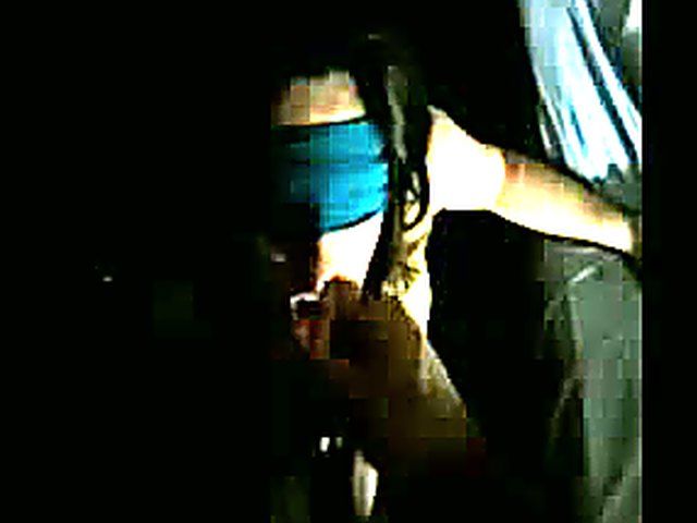 Blindfolded babe gets fucked, and sucks cock