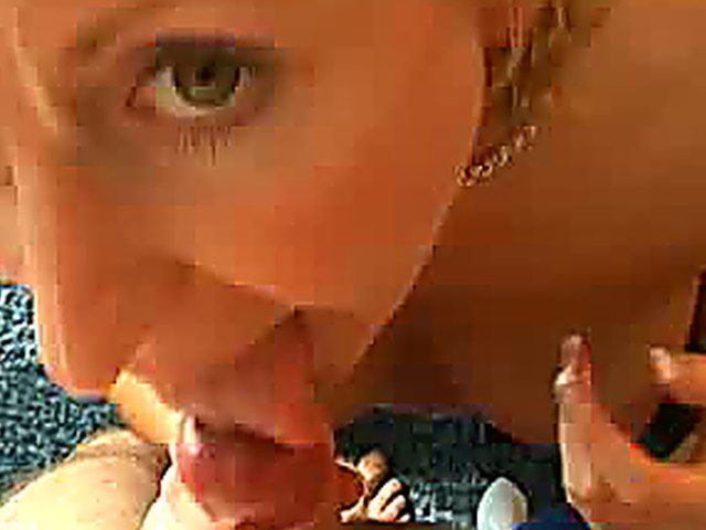 Mature lady sucks cock and tastes hot cum