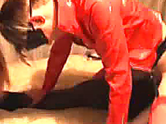 Blindfolded wife sucks and fucks a black dick