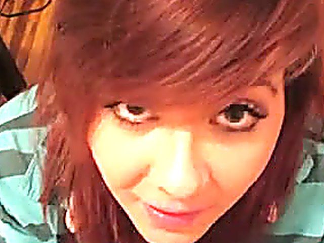 Girlfriend in color socks gives great footjob