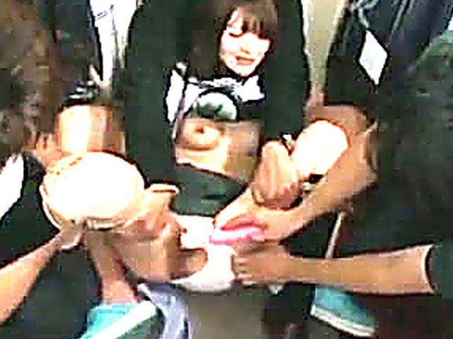 Petite Asian slut makes many men cum 