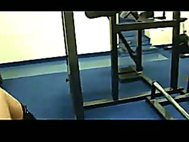 Naughty gym bunny has sex with her trainer