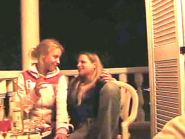 Horny lesbians lick and finger each others pussies