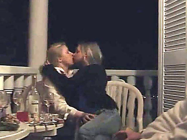 Horny lesbians lick and finger each others pussies