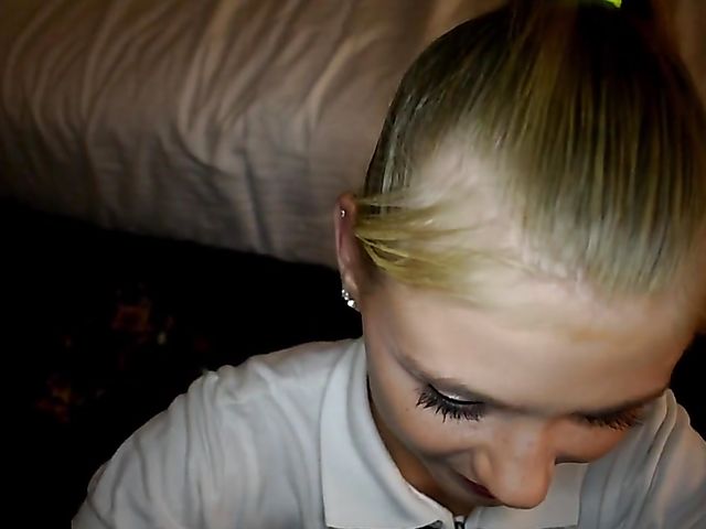 Innocent teen Hannah Hays licks a dick