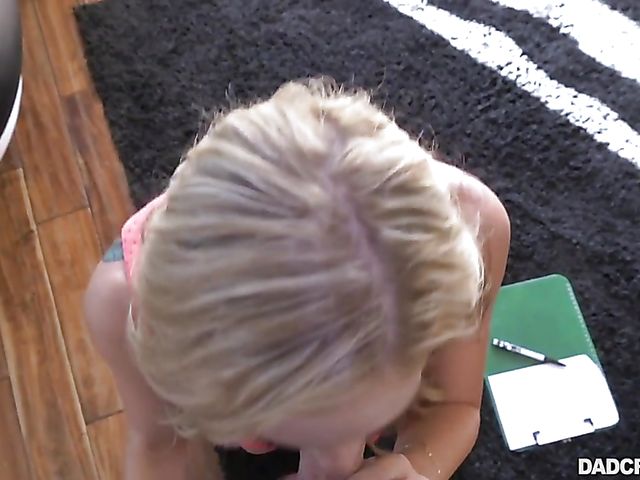 Daddys girl Kali Roses gets her pussy plugged POV