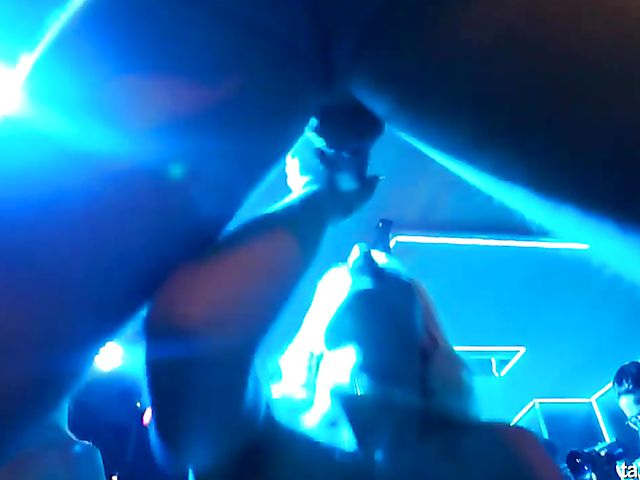 Wild party girls get banged in the club