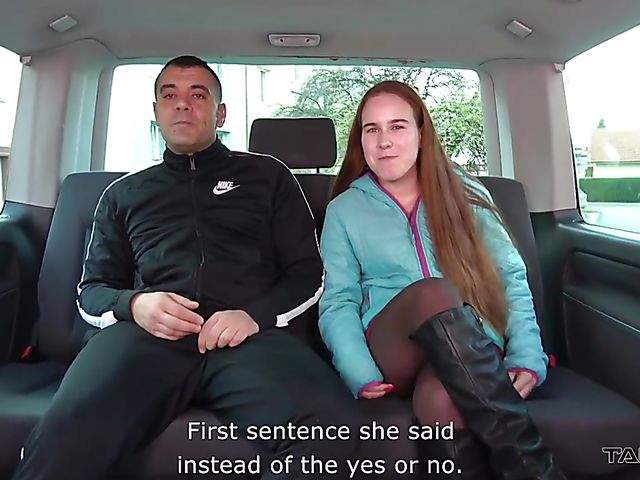 Pantyhose sex in the backseat with Jessie