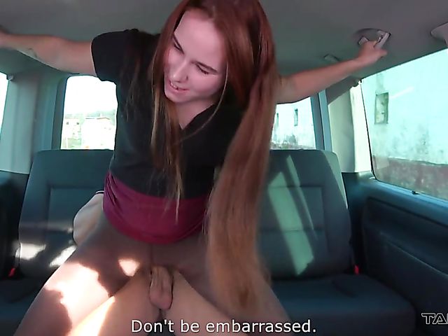 Pantyhose sex in the backseat with Jessie