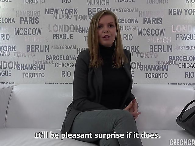 Oiled up Czech amateur Lenka posing naked