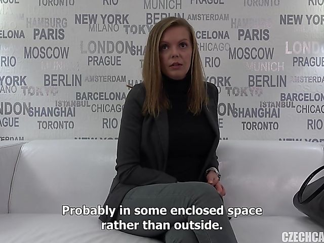 Oiled up Czech amateur Lenka posing naked