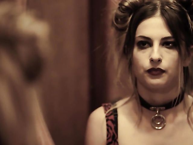 Pierced nipple teen Kristen Scott behaves like a whore