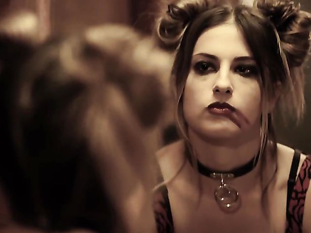 Pierced nipple teen Kristen Scott behaves like a whore