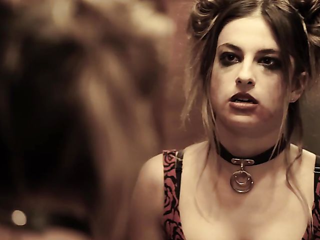 Pierced nipple teen Kristen Scott behaves like a whore