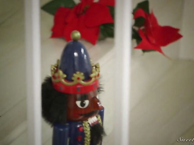 Hot Lena Paul with big natural boobs gets banged on Christmas