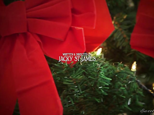 Hot Lena Paul with big natural boobs gets banged on Christmas