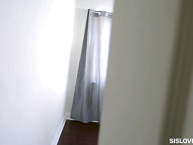 Naughty sister Nickey Huntsman gets banged in her bed