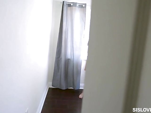 Naughty sister Nickey Huntsman gets banged in her bed