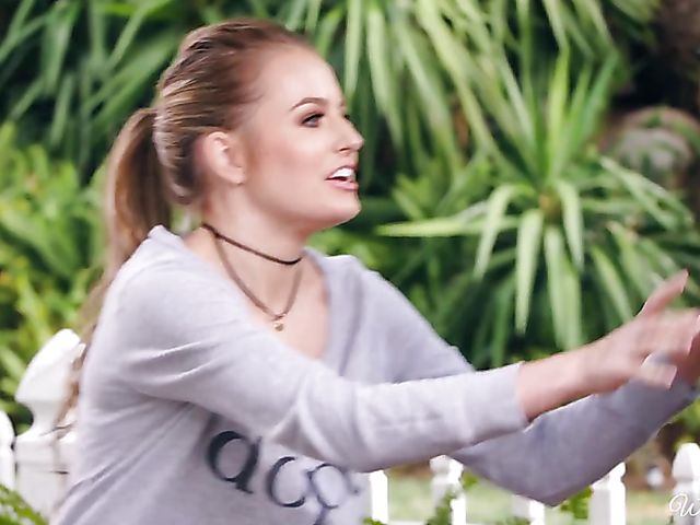 Alison Rey and Scarlett Sage lesbian outdoor fun