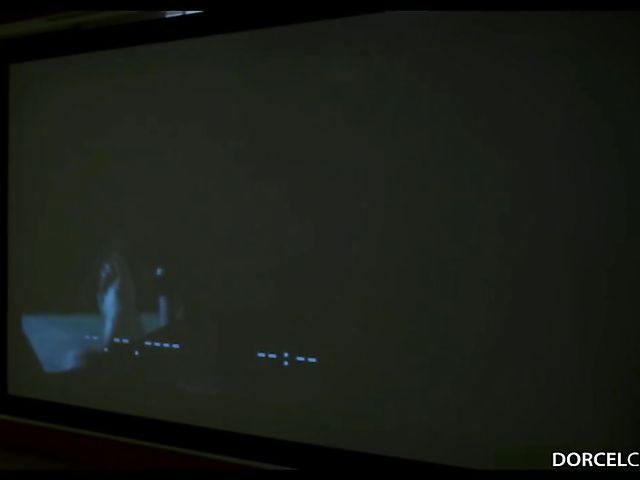 Cuckold threesome in the dark with Clea Gaultier