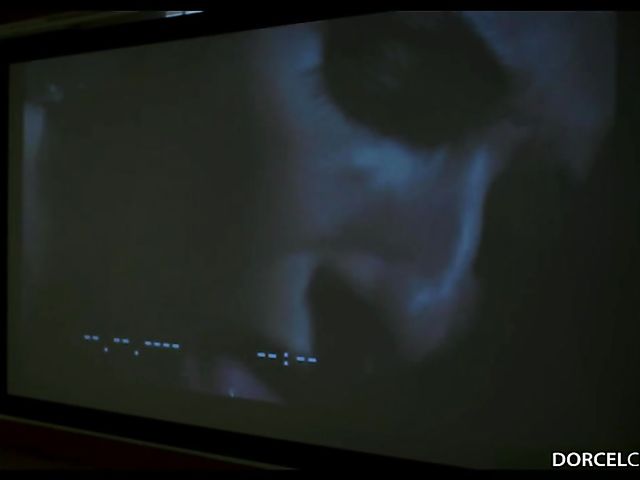 Cuckold threesome in the dark with Clea Gaultier