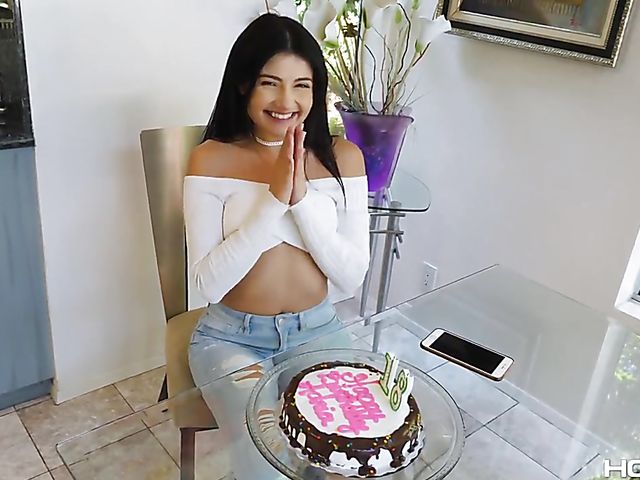 Adria Rae - Birthday anal in her 18