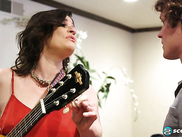 Horny mature Michele Marks loves it young