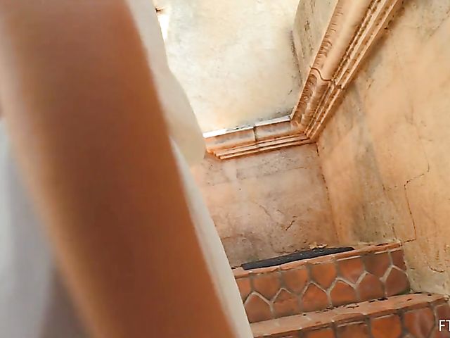 Public masturbation in different places with Melody