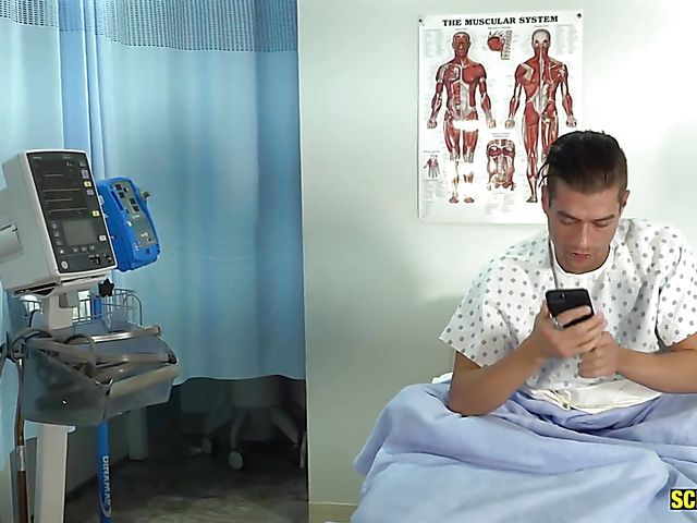 Busty nurse Olivia Austin gets the job done