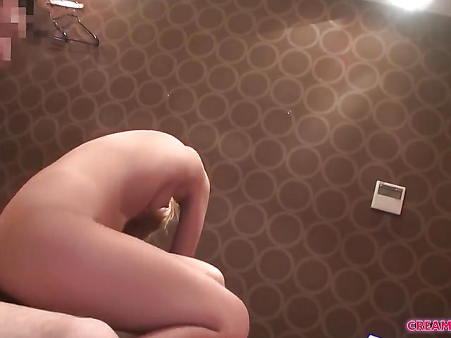 Blonde asian Sumire shaving and fucking