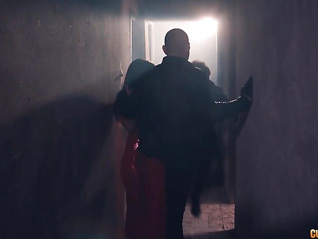 Armed man bangs gorgeous brunette Susy Gala